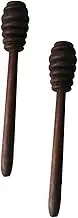 NOLITOY Honey Stir Wand Set 2 Pack of Wooden Honey Stirrers Dippers for Coffee Desserts
