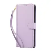 MCC Folio Case iPhone 14+ Plus Leather Wallet Cover Line Apple [Purple]
