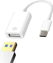USB C to USB Adapter for iPhone 16 15 Pro Max MacBook, Compatible with Samsung Apple OTG Cable Connector Type C Jack Plug for iPad Tablet Key Data Converter Portable External Car