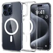 SPIGEN iPhone 15 Pro Case, 6.1 2023 Genuine Ultra Hybrid MagFit MagSafe Compatible Magnet Cover for Apple