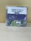 Premium Flannel Throw Blanket Dinosaur Glow In The Dark