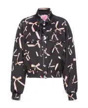 x Patrick McDowell printed bomber jacket Black