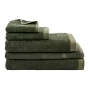 MyHouse Riley Bamboo Cotton Towel Collection - Pine - Bath Sheet