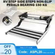 Caravan Accessories RV Step Aluminum Electric/Manual Pull Out Folding Sin