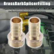 2 Pcs 14mm 1/2" BSP Male Thread Brass Hose Socket Compression Fittings