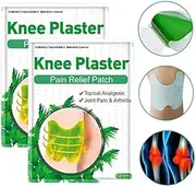 Herbal Knee Pain Eelief Patch,Pain Relieving Patch, Knee Pain Paste, Cervical Vertebra Pain Relief,Wormwood Sticker Self Heating Warming meridians Patches Plaster,2Bag/24Patchs