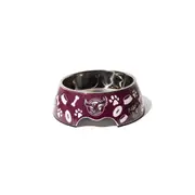 NRL Manly Sea Eagles Pet Bowl Dog/Puppy 20cm Stainless Steel Food/Drink Feeder