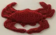 TRIMPLACE Crab Press-on Applique. 1-1/8" X 3/4" - 12 Pieces.