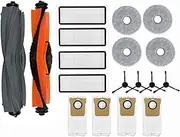 HMHAMA Replacement Accessories Kits for Dreame L20 Ultra Robot Vacuum Cleaner, 2 Roller Brush, 4 Hepa Filter, 4 Side Brush, 4 Mop Cloth, 4 Dust Bags