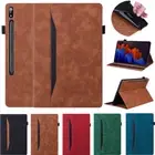 For Samsung Galaxy Tab S9 S8 S7Plus FE S10 Ultra Case Leather Folio Tablet Cover