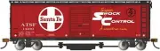 Bachmann HO Track Cleaning 40' Boxcar Santa Fe ATSF #14112 16324