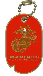 Wholesale Marines 12 United States Marine Corps Dog Tag Lapel Hat Pins USA