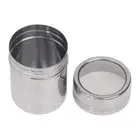 Stainless Steel Coffee Shaker Cocoa Chocolate Flour Sugar Sieve Filters With Lid