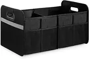 Generic Car Trunk Organizer Foldable Multi Compartment Storage Box for Efficient Organization Durable with Divided Compartments for Families and Travelers