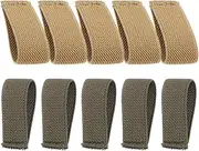 BESPORTBLE 10pcs Elastic Belt Loop Retainer for Men Women Canvas Luggage Strap Keeper Bag Belt Loop Connector