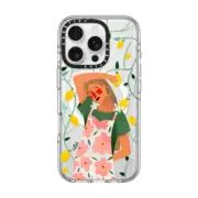 iPhone 16 Pro Clear Case MagSafe Compatible Lemon tree by Arual