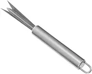 JJLFresheners Silver Pineapple Eye Peeler Remover Tool, Multipurpose Pineapple Eye Clip,Pineapple Eye Cutter V Shape Stainless Steel Pineapple Eye Peeler Remover for Home Kitchen Peelers