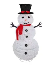 Northlight 4' Lighted Pop-Up Snowman Outdoor Christmas Decoration