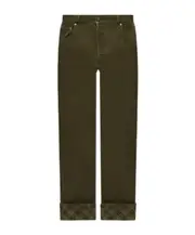 Burberry Tapered Leg Turn-Up Hem Jeans 33,34,29,30,31,32 green