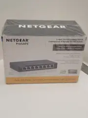 NETGEAR ProSafe 8 Port 10/100 Mbps Fast Ethernet Switch FS108