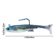Attractive Color Variation For Bass Fishing Swimbaits 16pcs Paddle Tail Baits