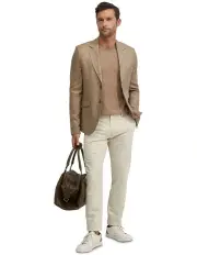 [Oxford] Blake Linen Blazer in Camel