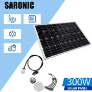 12V 300W Solar Panel Kit 300 Watt Mono Caravan Camping Home Battery Charging AU