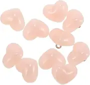 FOMIYES 10pcs Heart Shaped Sewing Buttons Decorative Jelly Buttons for Crafts DIY Projects and Accessories