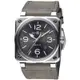 BELL&ROSS BR LUM系列綠光俠夜光錶(BR0392-GC3-ST/SCA)42mm