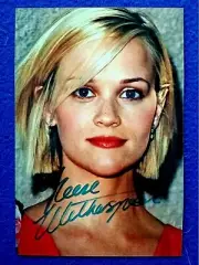 REESE WITHERSPOON - Signed "Pretty Pink Candid" 4x6 Colour photo COA
