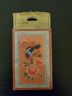 VINTAGE "HALLMARK" bird 3 TABLE TALLIES CARDS FOR BRIDGE Progressive