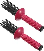 DECORNIJIA 2pcs Curling Hair Comb Portable Anti- Brush for Professional Styling Lightweight and Compact for Travel and Enhancement