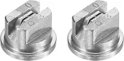 uxcell 2-Pack Flat Fan Spray Tip, 110 Degree Stainless Steel Sprayer Nozzle Tips, 1.1mm Orifice for Agriculture Drones Sprayer Nozzles/Garden Irrigation Nozzle/Cooling Sprayer [Silver]