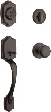 Belleview Front Door Lock Handle and Deadbolt Set, Entry Handleset Exterior with