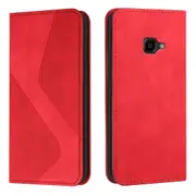 Samsung Galaxy X Cover 4 4S Case, PU Leather Flip Cover Magnetic Closure Wallet Card Slots Stand Case - Red