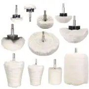 11 pcs Buffing Wheel for Drill, Buffing Pad Polishing Wheel Kits, Wheel Shaped