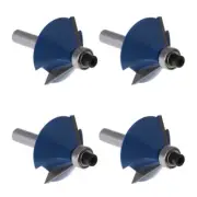 4Pcs 45 Degree Woodwork Chamfer/Bevel Edging Router Bit 1/4 Inch Shank 1/4 For