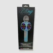 $55 Wireless Express Sing-along Blue Bling Karaoke Microphone Bluetooth Speaker