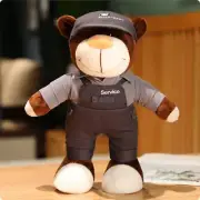 Creative Motorcycle Teddy Bear Plush Toys Stuffed Bear Overalls Plush Dolls