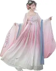 [HHCTEBEC] Chinese Style Traditional Hanfu Dresses Women's Clothing Tang Suit Performance Dress