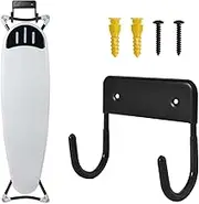 Ironing Board Hanger, Wall Mount Ironing Board Holder,Durable Ironing Board Hook,Ironing Board Storage Wall Bracket for Wall,Ironing Board Hanger Wall Mounted,Iron Board Hook (Black)