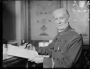 Orderly to the Lord Mayors of Sydney Martin Carrick in Town Hall, - Old Photo