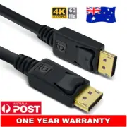 4K Ultra HD DisplayPort DP V1.2 Male to Male Cable Cord For PC Monitor Projector
