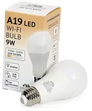 LED Smart Bulb - Smart Home Certified Standard Universal A19 E26 Dimmable