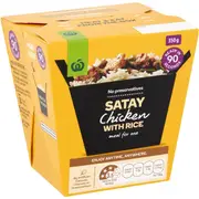 Woolworths Chicken Satay With Jasmine Rice 350g