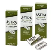 300 X Astra Superior Double Platinum Edge Safety Razor Blades FREE SHIPPING USA
