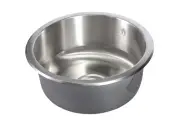 Silver Lake (SLU 302) 14" Round Undermount 18 Gauge Bar Sink Stainless Steel