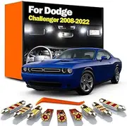 13Pcs Sun Visor Lamp LED Interior Dome Reading Door Light Bulb Kit, For Dodge Challenger 2008-2017 2018 2019 2020 2021 2022