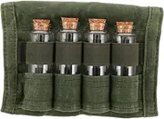 Totority Travel-Friendly Outdoor Spice Bottle Set 6 Pack Camping Condiments Storage Bag for BBQ Outdoor Cooking
