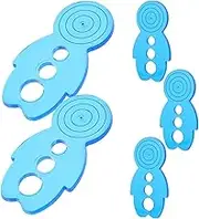5pcs Roll Paper Tray Tools Paper Quilling Tool Comb Quilling Supplies Color Wheel Paper Bead Roller Tool Circular Drawing Tool Circular Protractor Origami Tool Blue Plastic